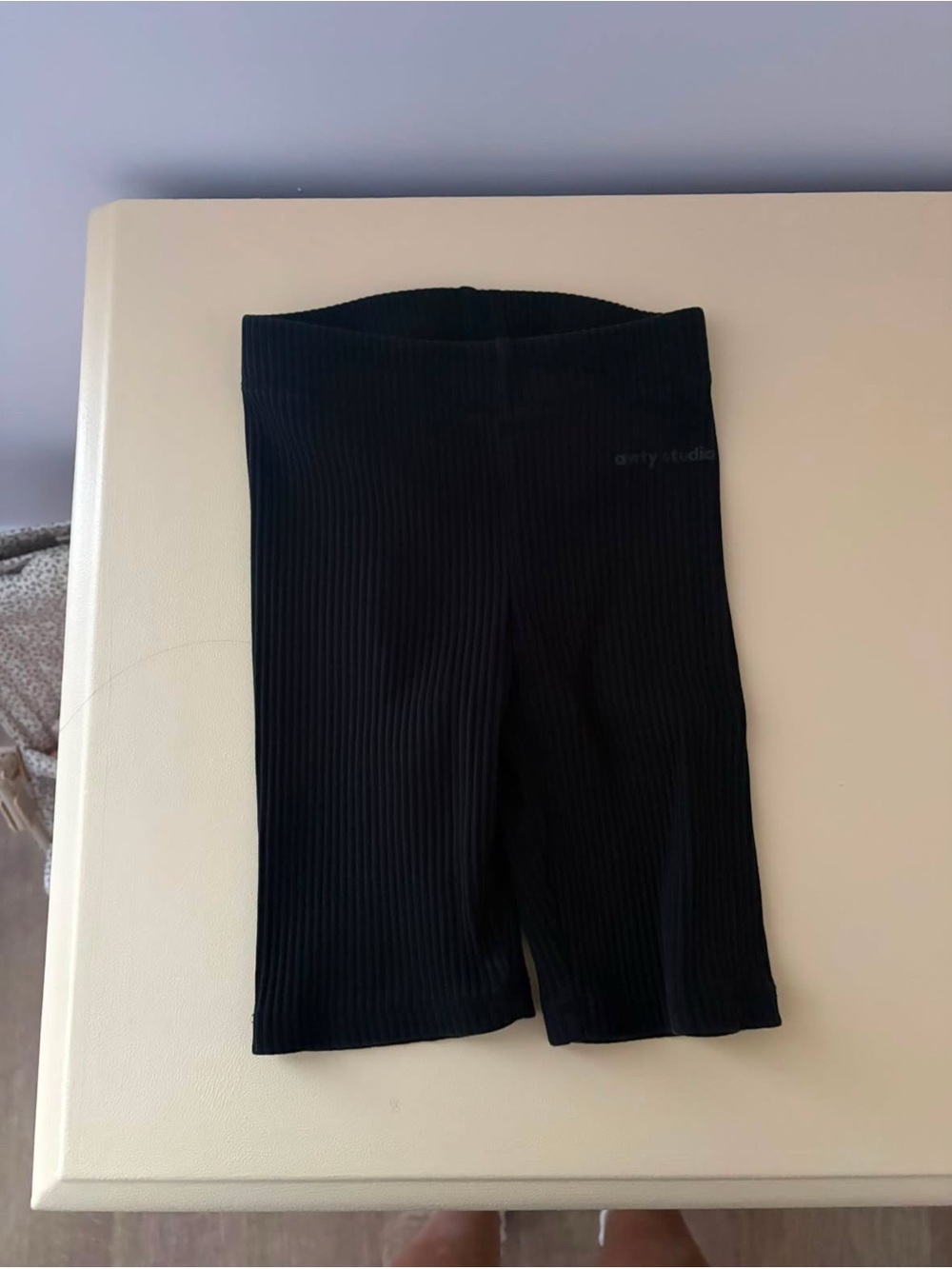 Zara Kids Black Ribbed Cycling Shorts